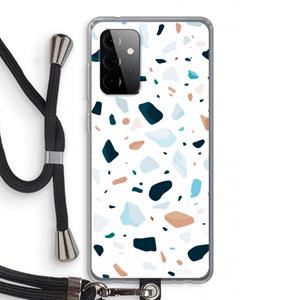 CaseCompany Terrazzo N°13: Samsung Galaxy A72 5G Transparant Hoesje met koord