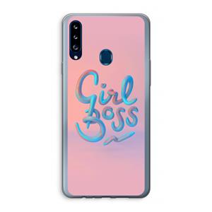 CaseCompany Girl boss: Samsung Galaxy A20s Transparant Hoesje