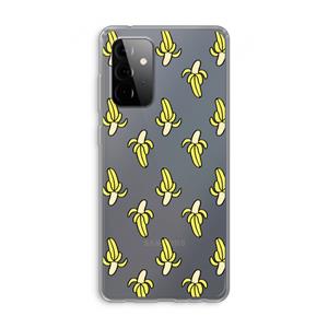 CaseCompany Bananas: Samsung Galaxy A72 Transparant Hoesje