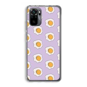 CaseCompany Bacon to my eggs #1: Xiaomi Redmi Note 10 Pro Transparant Hoesje