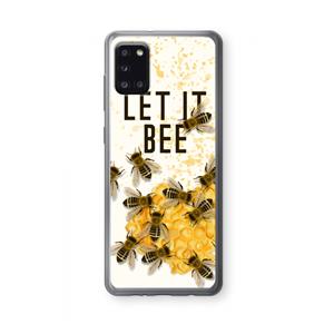 CaseCompany Let it bee: Samsung Galaxy A31 Transparant Hoesje