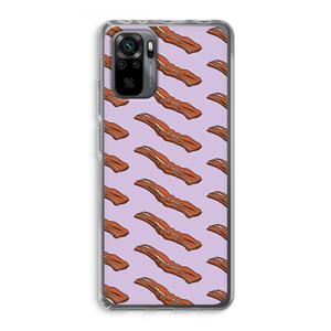 CaseCompany Bacon to my eggs #2: Xiaomi Redmi Note 10 Pro Transparant Hoesje