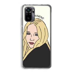 CaseCompany Mary Kate: Xiaomi Redmi Note 10 Pro Transparant Hoesje