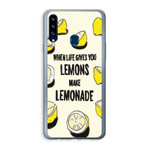 CaseCompany Lemonade: Samsung Galaxy A20s Transparant Hoesje