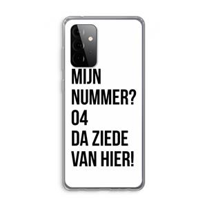 CaseCompany Da ziede van hier: Samsung Galaxy A72 Transparant Hoesje