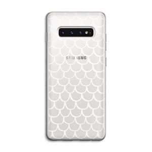 CaseCompany Dakpannetjes: Samsung Galaxy S10 4G Transparant Hoesje