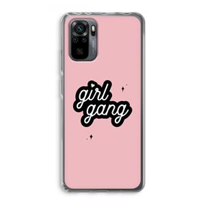 CaseCompany Girl Gang: Xiaomi Redmi Note 10 Pro Transparant Hoesje
