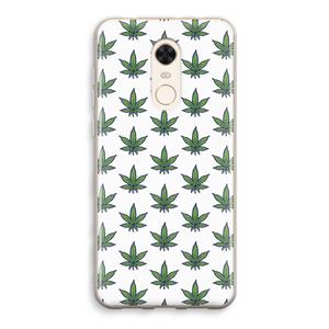 CaseCompany Weed: Xiaomi Redmi 5 Transparant Hoesje