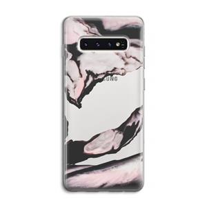 CaseCompany Roze stroom: Samsung Galaxy S10 4G Transparant Hoesje
