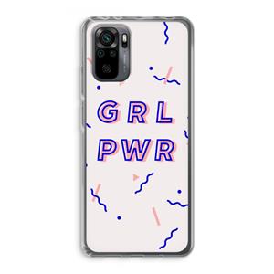 CaseCompany GRL PWR: Xiaomi Redmi Note 10 Pro Transparant Hoesje