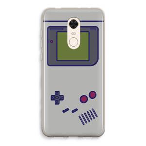 CaseCompany Game On: Xiaomi Redmi 5 Transparant Hoesje