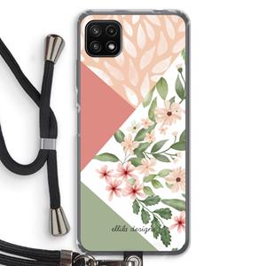 CaseCompany Sweet heaven geometrics: Samsung Galaxy A22 5G Transparant Hoesje met koord