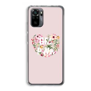 CaseCompany GRL PWR Flower: Xiaomi Redmi Note 10 Pro Transparant Hoesje