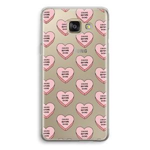 CaseCompany Chicks before dicks: Samsung Galaxy A5 (2016) Transparant Hoesje