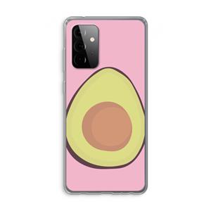 CaseCompany Avocado: Samsung Galaxy A72 Transparant Hoesje