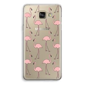 CaseCompany Anything Flamingoes: Samsung Galaxy A5 (2016) Transparant Hoesje