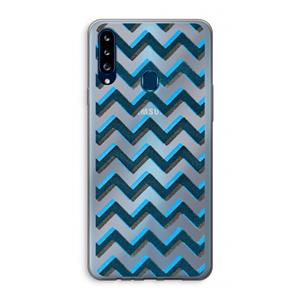 CaseCompany Onderbroken lijn: Samsung Galaxy A20s Transparant Hoesje