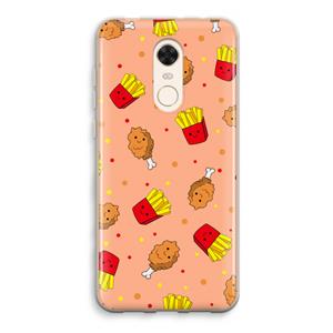 CaseCompany Chicken 'n Fries: Xiaomi Redmi 5 Transparant Hoesje