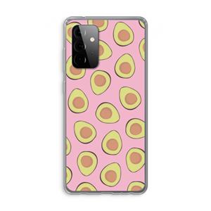 CaseCompany Dancing avocados: Samsung Galaxy A72 Transparant Hoesje