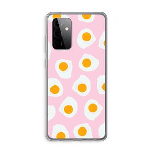 CaseCompany Dancing eggs: Samsung Galaxy A72 Transparant Hoesje
