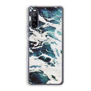 CaseCompany Golven: Sony Xperia 10 III Transparant Hoesje
