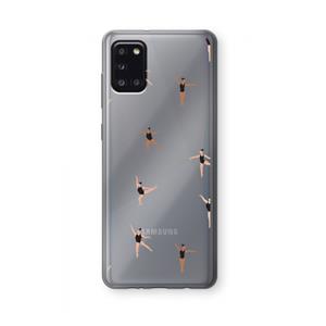 CaseCompany Dancing #1: Samsung Galaxy A31 Transparant Hoesje
