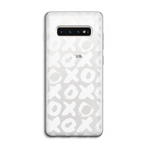 CaseCompany XOXO: Samsung Galaxy S10 4G Transparant Hoesje