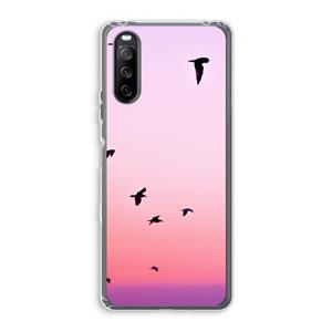 CaseCompany Fly away: Sony Xperia 10 III Transparant Hoesje