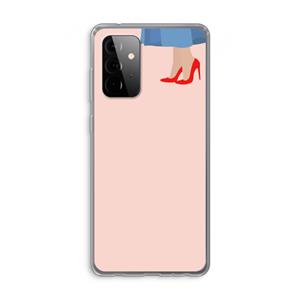 CaseCompany High heels: Samsung Galaxy A72 Transparant Hoesje