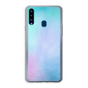 CaseCompany mist pastel: Samsung Galaxy A20s Transparant Hoesje