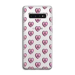 CaseCompany GIRL POWER: Samsung Galaxy S10 4G Transparant Hoesje