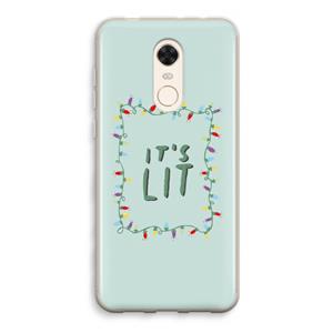 CaseCompany It's Lit: Xiaomi Redmi 5 Transparant Hoesje