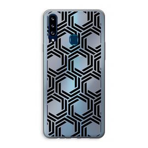 CaseCompany Geometrisch patroon: Samsung Galaxy A20s Transparant Hoesje