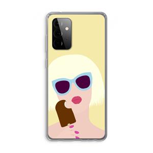 CaseCompany Ice cream: Samsung Galaxy A72 Transparant Hoesje