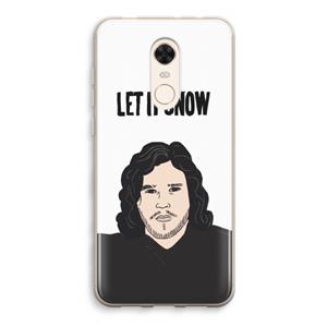 CaseCompany Let It Snow: Xiaomi Redmi 5 Transparant Hoesje