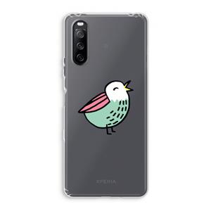 CaseCompany Birdy: Sony Xperia 10 III Transparant Hoesje