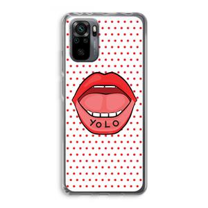 CaseCompany Yolo Denise: Xiaomi Redmi Note 10 Pro Transparant Hoesje