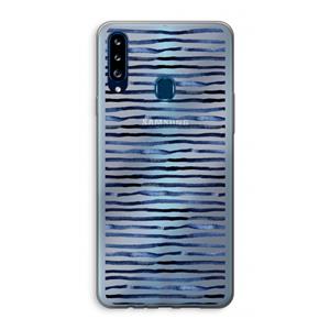 CaseCompany Verrassende lijnen: Samsung Galaxy A20s Transparant Hoesje