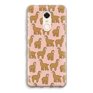 CaseCompany Alpacas: Xiaomi Redmi 5 Transparant Hoesje