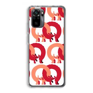CaseCompany Dogs: Xiaomi Redmi Note 10 Pro Transparant Hoesje