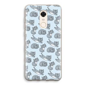 CaseCompany Poezen: Xiaomi Redmi 5 Transparant Hoesje