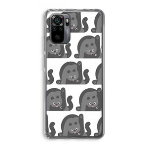 CaseCompany Cats: Xiaomi Redmi Note 10 Pro Transparant Hoesje