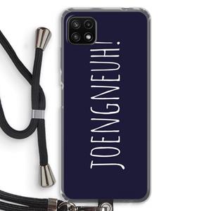CaseCompany Joengneuh!: Samsung Galaxy A22 5G Transparant Hoesje met koord