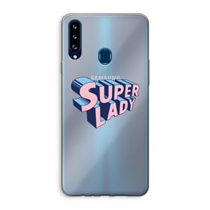 CaseCompany Superlady: Samsung Galaxy A20s Transparant Hoesje