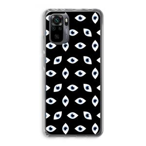CaseCompany Eyes pattern: Xiaomi Redmi Note 10 Pro Transparant Hoesje