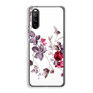 CaseCompany Mooie bloemen: Sony Xperia 10 III Transparant Hoesje
