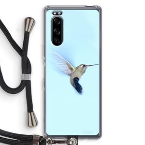 CaseCompany Kolibri: Sony Xperia 5 Transparant Hoesje met koord