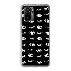 CaseCompany Eye pattern #3: Xiaomi Redmi Note 10 Pro Transparant Hoesje