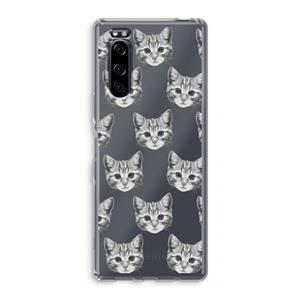CaseCompany Kitten: Sony Xperia 5 Transparant Hoesje