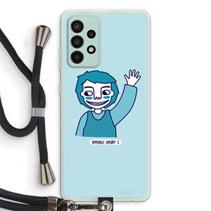 CaseCompany Zwaai: Samsung Galaxy A52s 5G Transparant Hoesje met koord